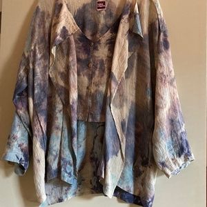 Vintage two piece Issey Miyaki jacket and skirt